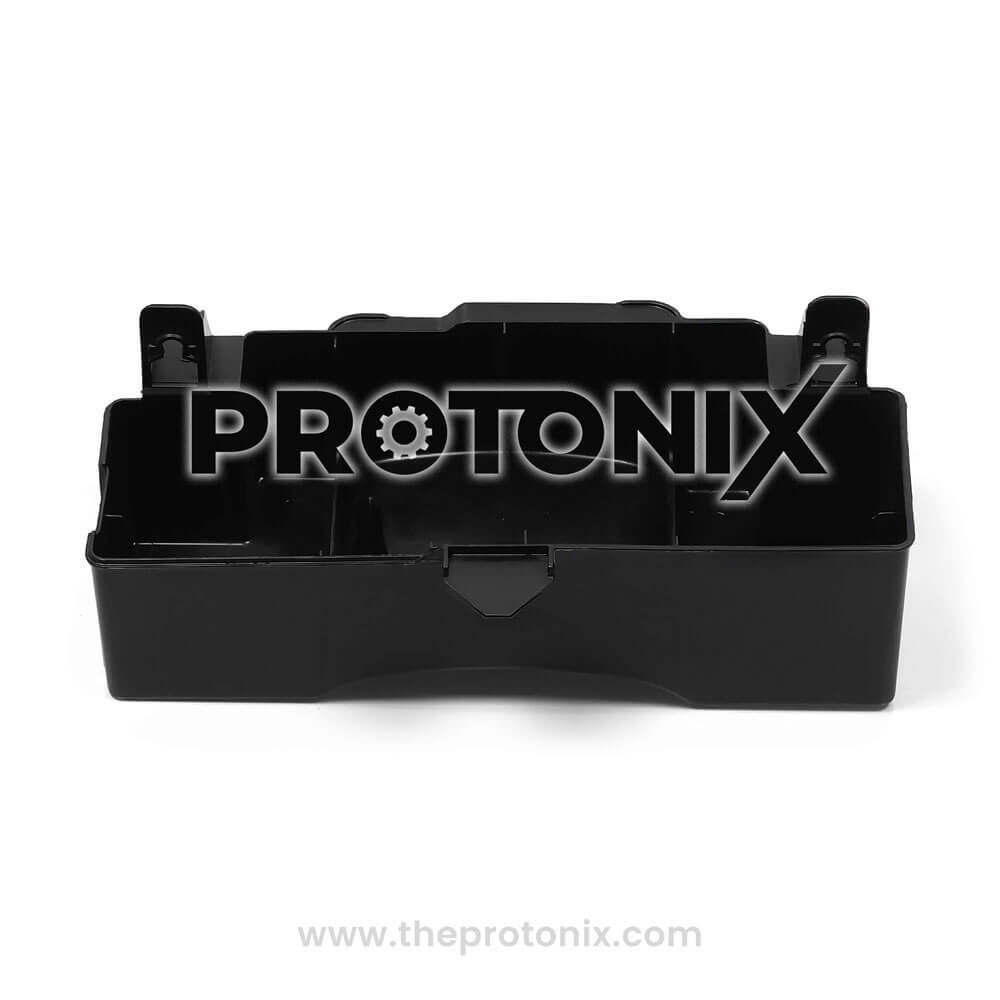 Front view of compressor tray for Samsung refrigerator with fitting holes
