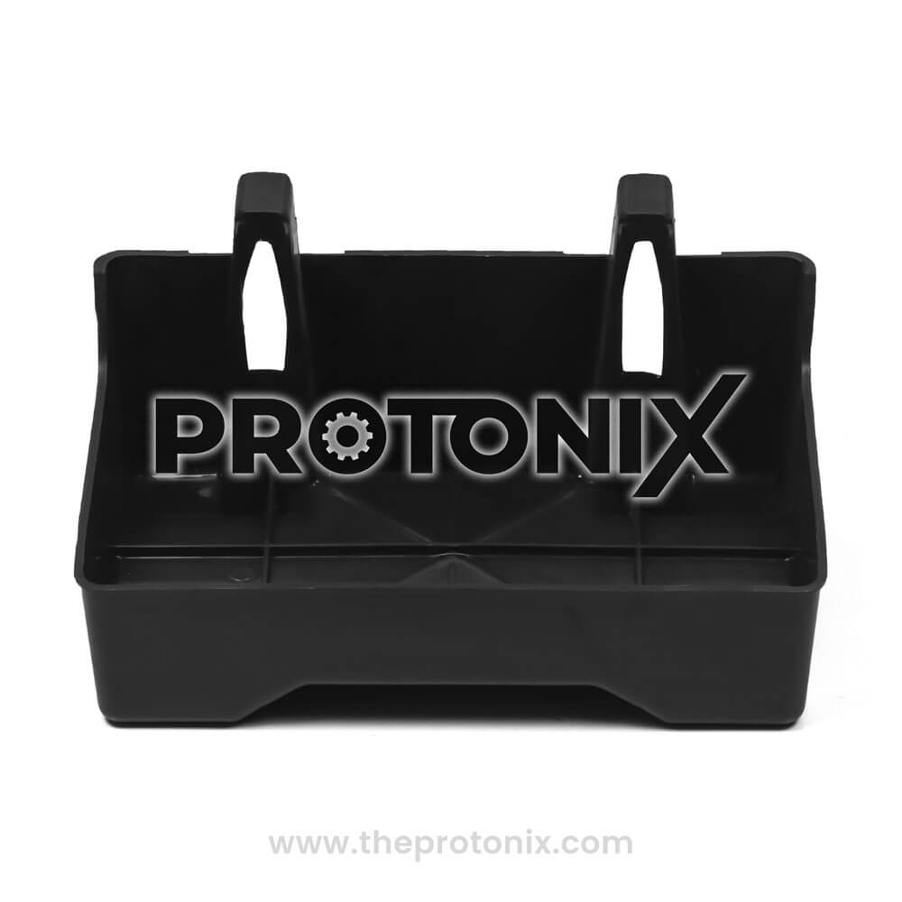 Front view of Videocon refrigerator compressor tray with raised hooks