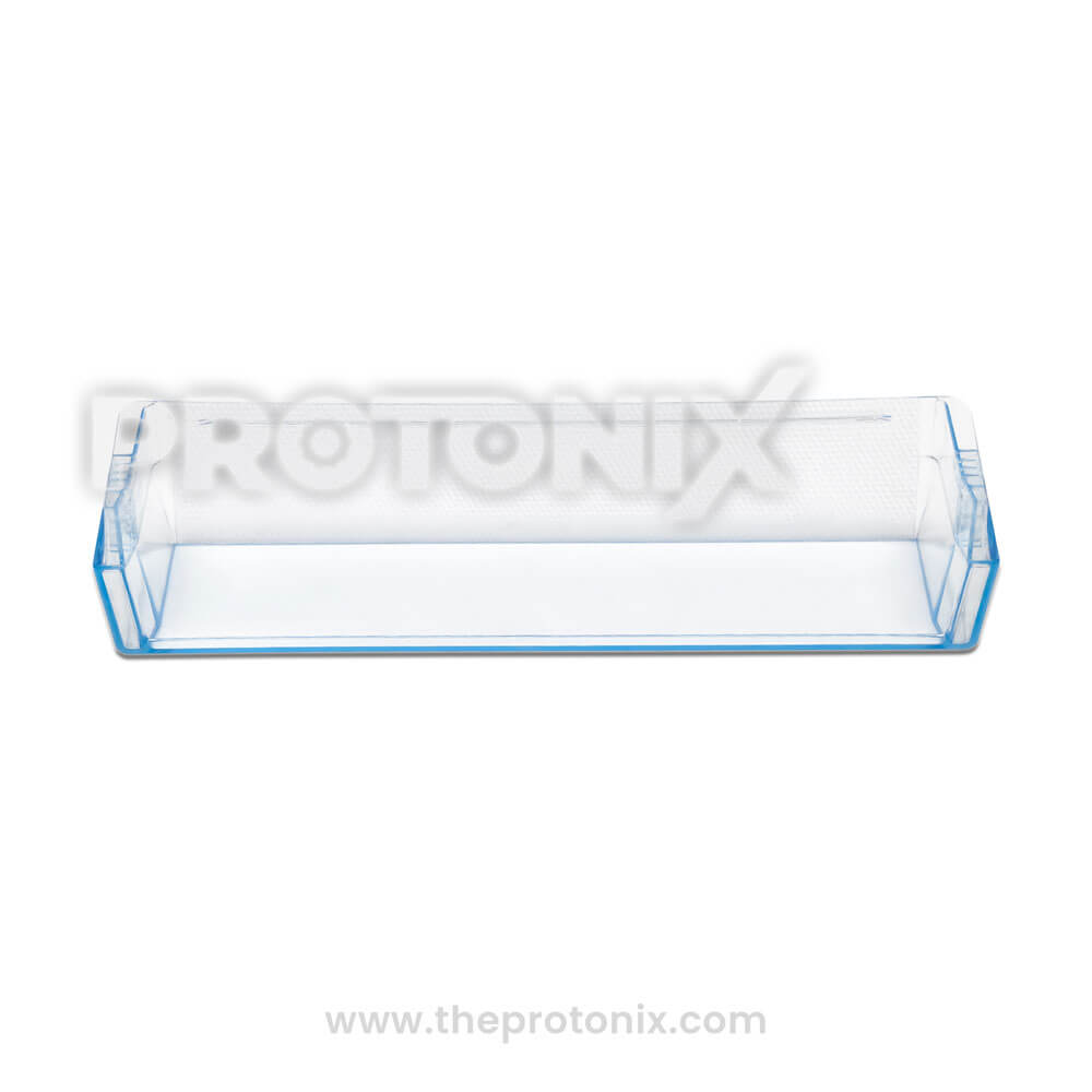 Front view of bottle shelf for LG double-door refrigerator with wide frame