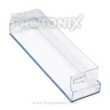 Side profile of bottle shelf for Haier single-door refrigerator with compact build
