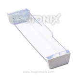 Side profile of bottle shelf for Godrej single and double-door refrigerator with transparent body