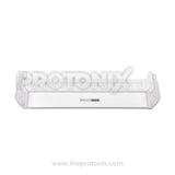 Front view of bottle shelf for Whirlpool single & double-door refrigerator showing wide frame