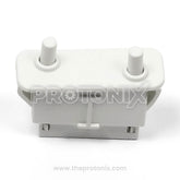 Top view of 5-pin door switch for LG refrigerator showing pin arrangement and protective cover
