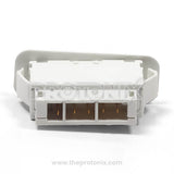 Close-up of 5-pin door switch for LG refrigerator highlighting pins