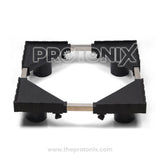 Front view of adjustable stand for single & double-door refrigerator with strong frame