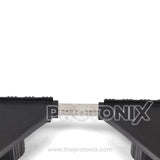 Close-up of adjustable stand for single & double-door refrigerator with strong build
