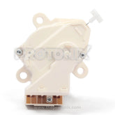 Front view of drain motor LG top-load washing machine (off white color)
