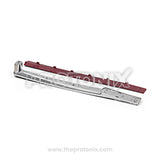 Back profile of door handle for LG double-door refrigerator showing maroon strong plastic body