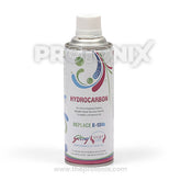 Front view of Godrej R-134a refrigerant gas bottle for refrigerator in standard packaging