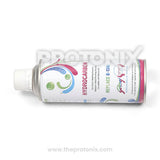 Side profile of Godrej R-134a refrigerant gas bottle for refrigerator with cylindrical shape
