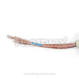 Close-up of attached copper pipes in step valve for Samsung double-door refrigerator