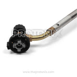 Close-up view of gas inlet connector and control valve of 4760710 welding burner heating torch Clix