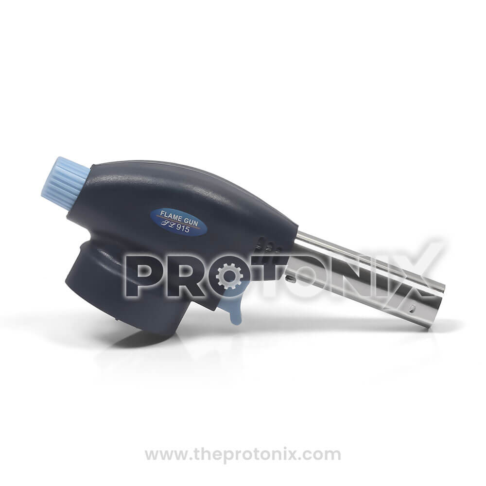 Front view of 915 multi-purpose flame gun welding torch with metal nozzle and strong body