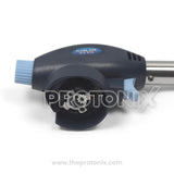 Close-up of 915 multi-purpose flame gun welding torch nozzle with flame adjustment feature