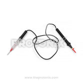 Front view of small electrical continuity tester with test probe and strong body