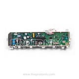 Front view of Samsung inverter top-load 12-button PCB 2-relay with green circuit board and components ( type-1)
