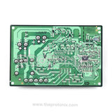 Samsung double-door inverter refrigerator PCB showing solder joints and wiring tracks