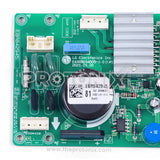 LG Single-door inverter refrigerator PCB view focusing on fuse and connector ports