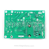 Back profile of LG Single-door inverter refrigerator PCB showing solder joints and wiring track