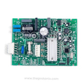 Front view of Godrej inverter refrigerator PCB (model-specific) highlighting connectors and relays