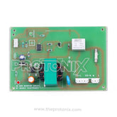 Front view of Samsung double-door refrigerator PCB (convert type) with connectors and relay on green board
