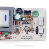 Samsung double-door refrigerator PCB (DC41-00472H) with wiring slots and electronic parts