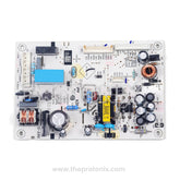 Front view of Haier double-door refrigerator PCB (Type B) with components and codes