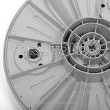 Close-up back profile of LG top-load 6kg washing machine pulsator