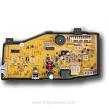 Front side of IFB top-load 7-button PCB (6500E) highlighting connectors and yellow board