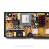 Close-up pf Videocon digi marine top-load 10-button PCB (YM688B-RS) close-up showing push button section