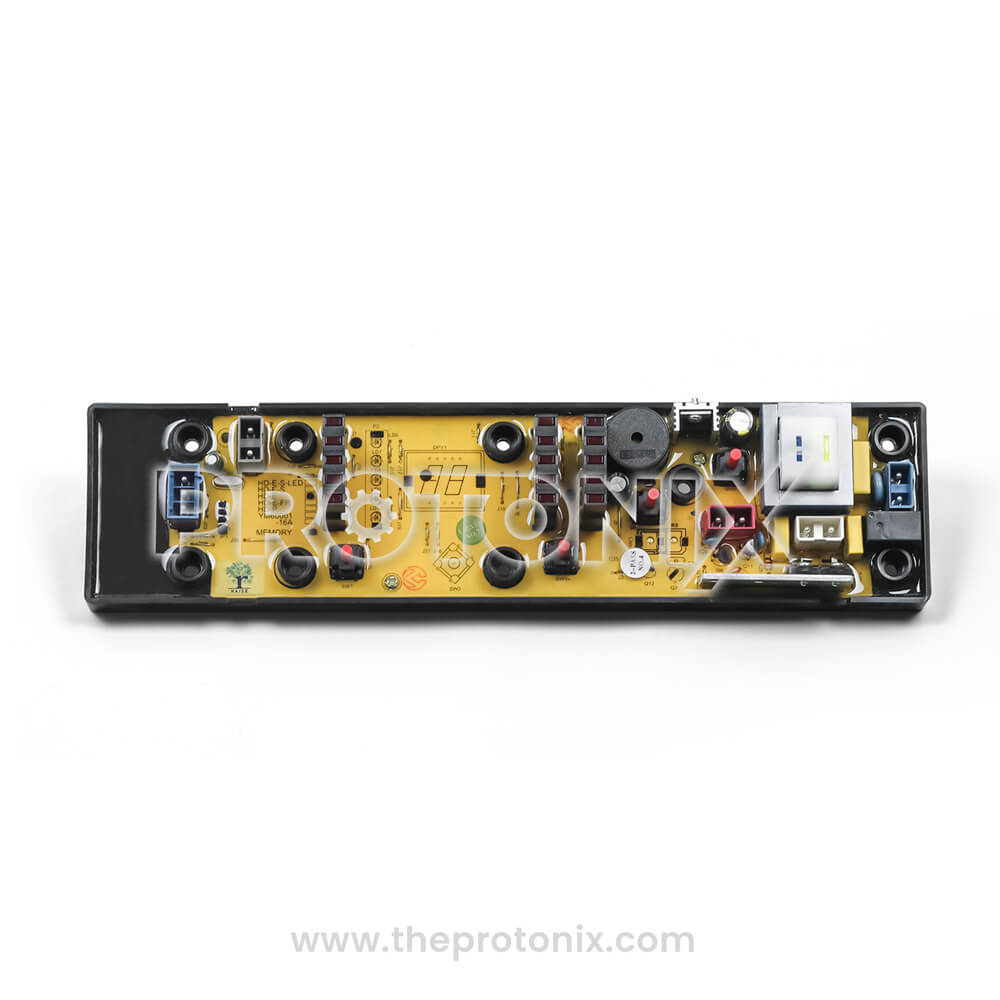 Front profile of Onida and Lloyd top-load 4-button PCB HD-E