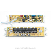 Front view of Godrej top-load washing machine PCB (EON2) showing control section