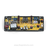 Front view of Voltas top-load 4-button PCB (S1005) used in washing machines