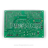 Back view of LG inverter refrigerator PCB showing solder layout - EBR82048533