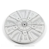 back view of Samsung top-load 6kg washing machine pulsator with blue cap