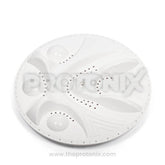Front view of Godrej semi-automatic washing machine V-pulsator in white color