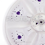 Back close-up view of Videocon washing machine 6-flower pulsator