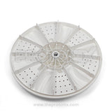 Back profile of Croma washing machine pulsator with cap and showing structure