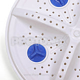 Close-up of Videocon washing machine pulsator plate 4-flower design