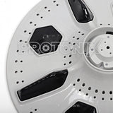 Close-up of Whirlpool 9kg top-load washing machine pulsator plate