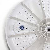 Back close-up of Godrej semi-automatic washing machine pulsator 3-flower