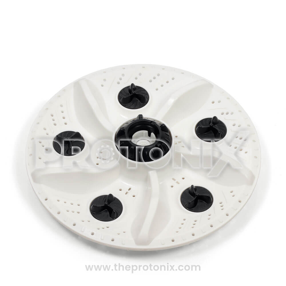 Videocon top-load washing machine 5-flower pulsator front view