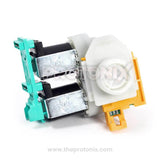 Top view of 2-way water inlet valve for front-load washing machine