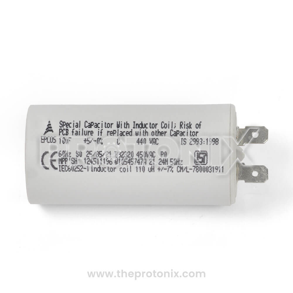 10 MFD Capacitor for Whirlpool Fully Automatic Machine