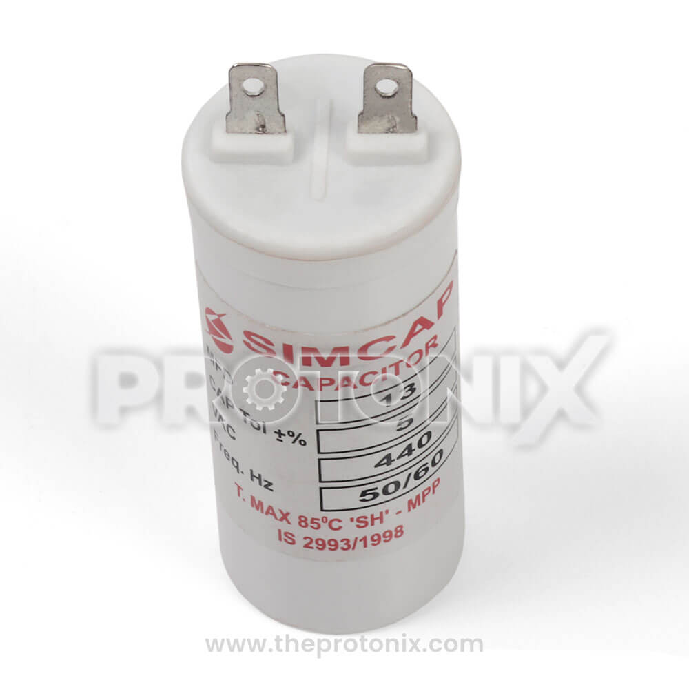 13 MFD Capacitor for Fully Automatic Washing Machine