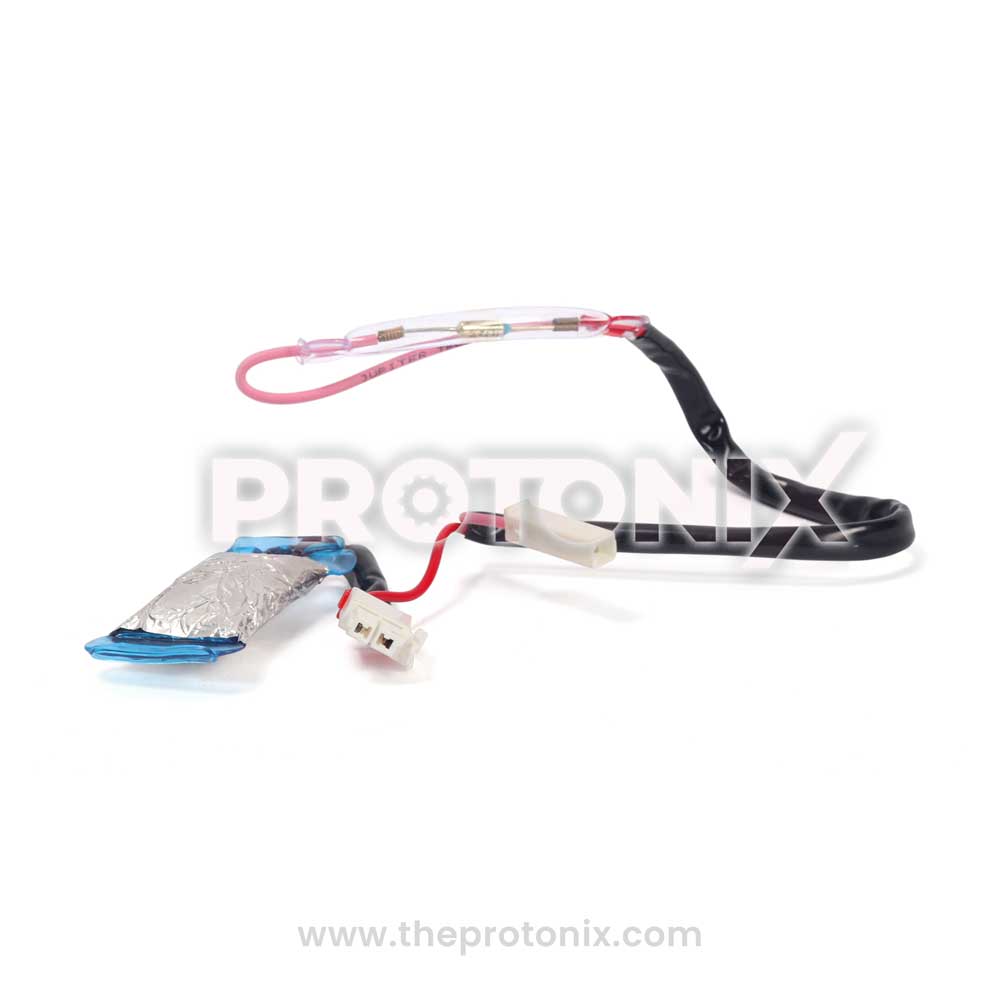 Bimetal wire for Samsung refrigerator showing insulated wires and connector