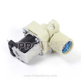 A beige-colored LG top-load water inlet valve for a washing machine.