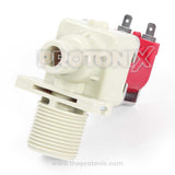 Top-load DC inlet valve for LG washing machine, with connectors and threaded port.