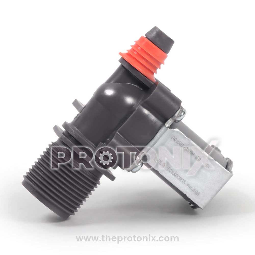 Close-up of Samsung top-load water inlet valve used in washing machines
