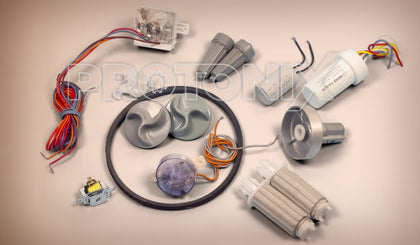 Collection of spare parts for semi-automatic washing machines